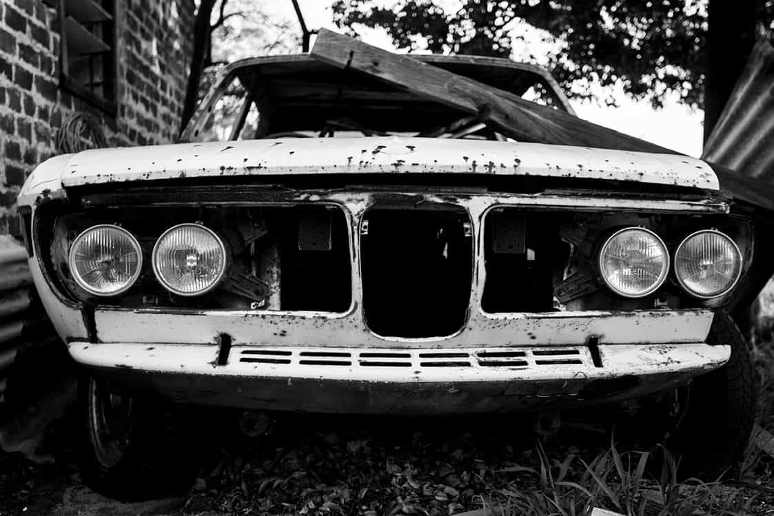 Abandoned car