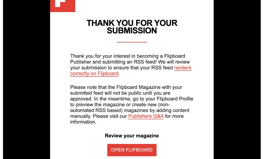 Promote a blog post with Flipboard