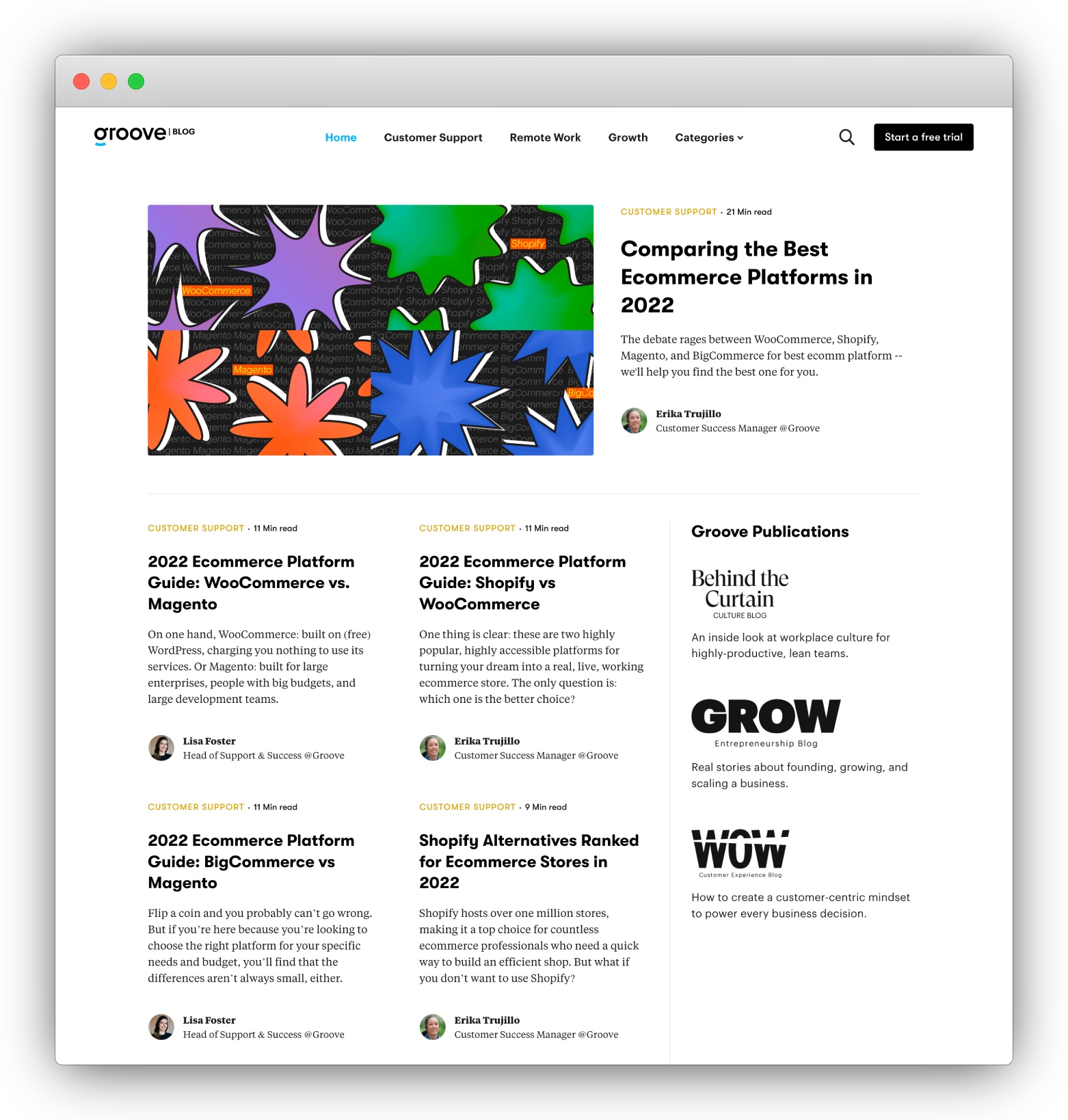 Groove blog