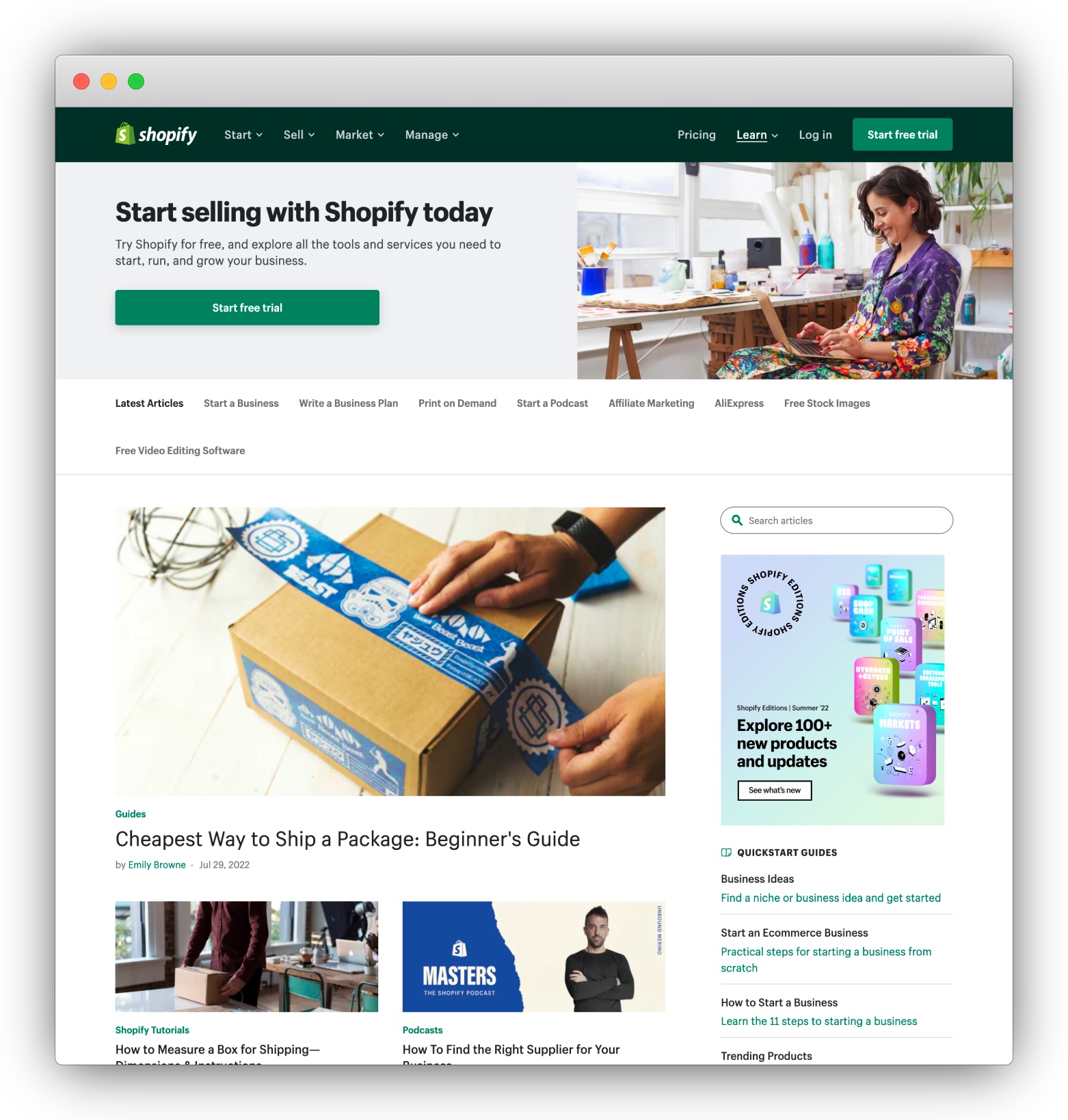 Shopify blog