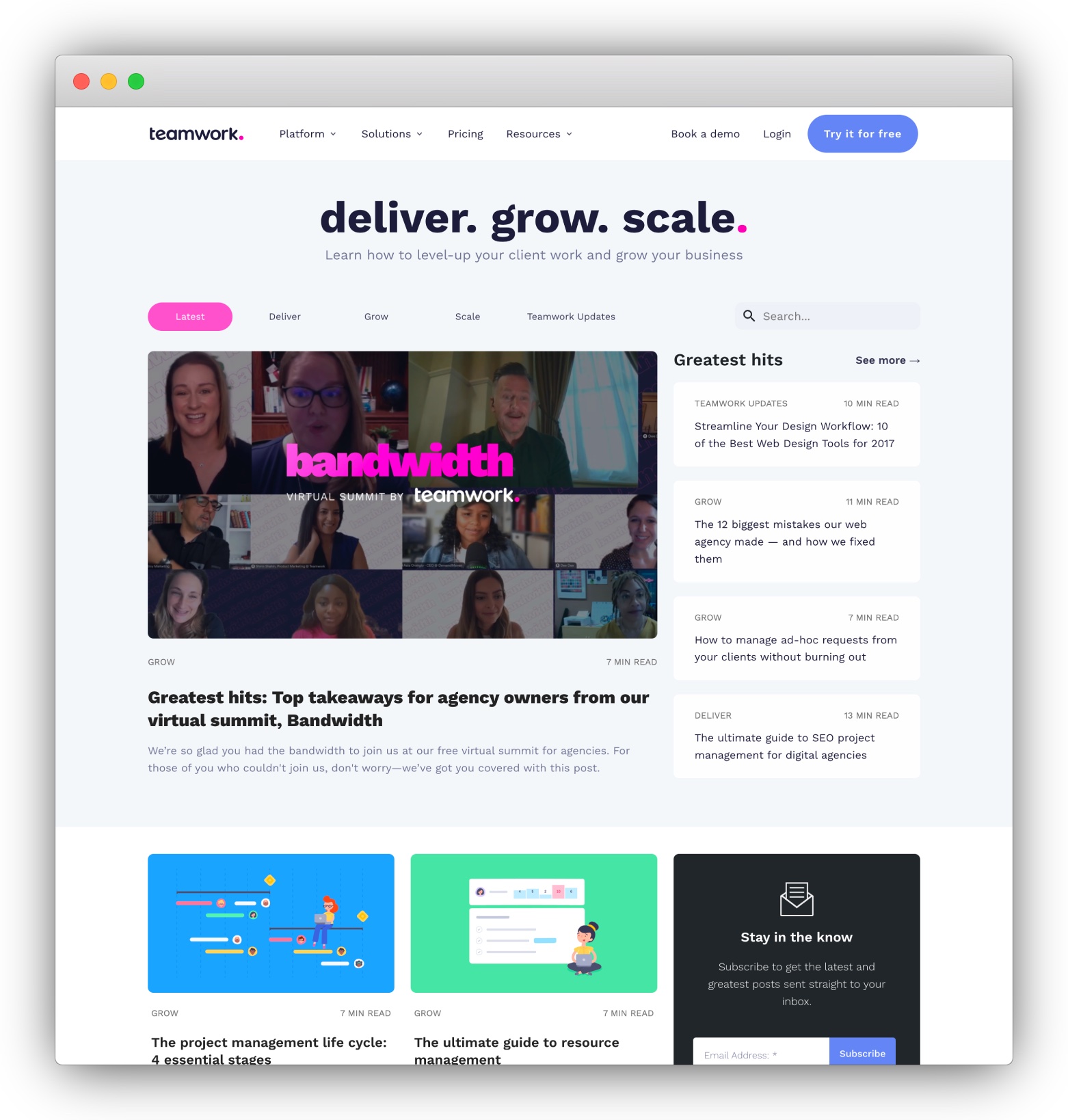 Teamwork blog