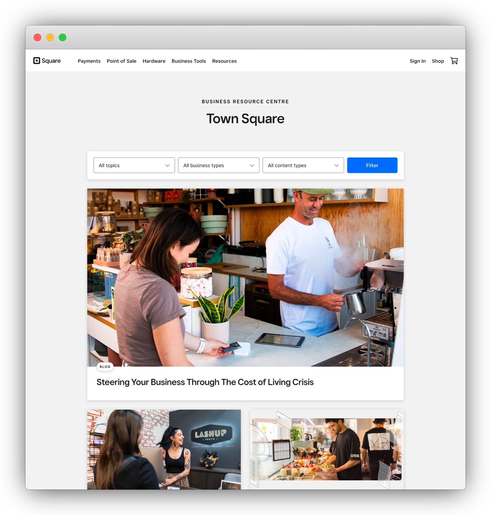 Square blog