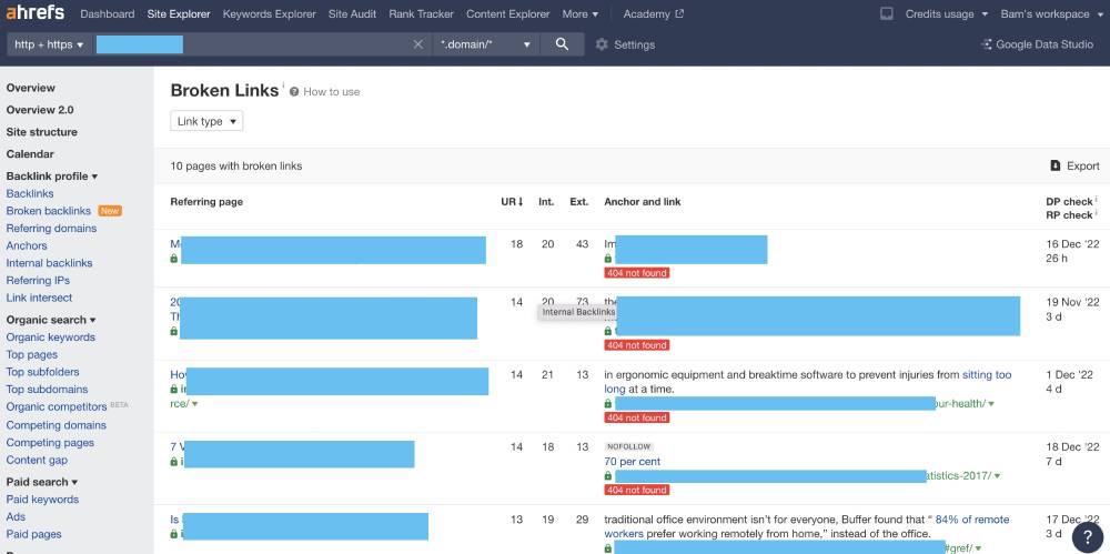 Fixing broken links is an easy way to start updating old blog posts