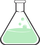 Science beaker icon